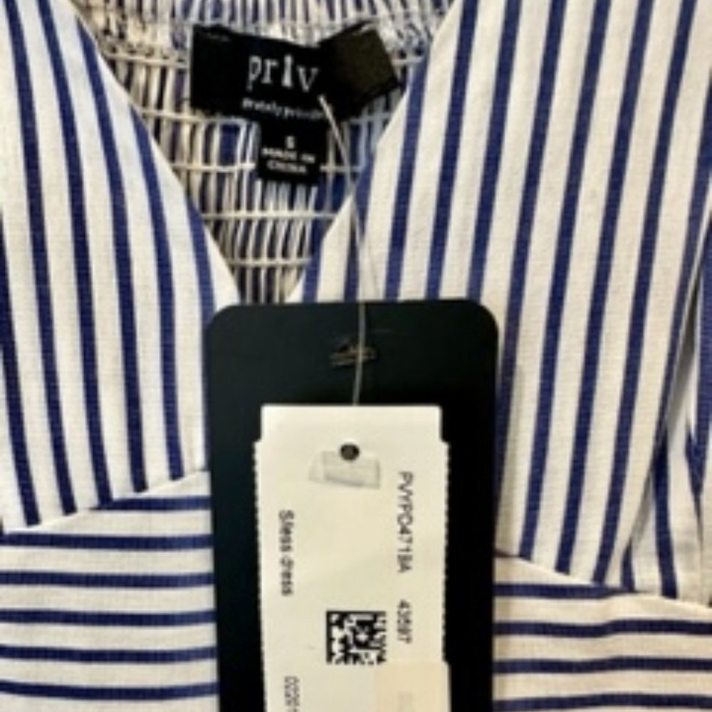 Priv Striped High-Low Dress - Picture 4 of 4